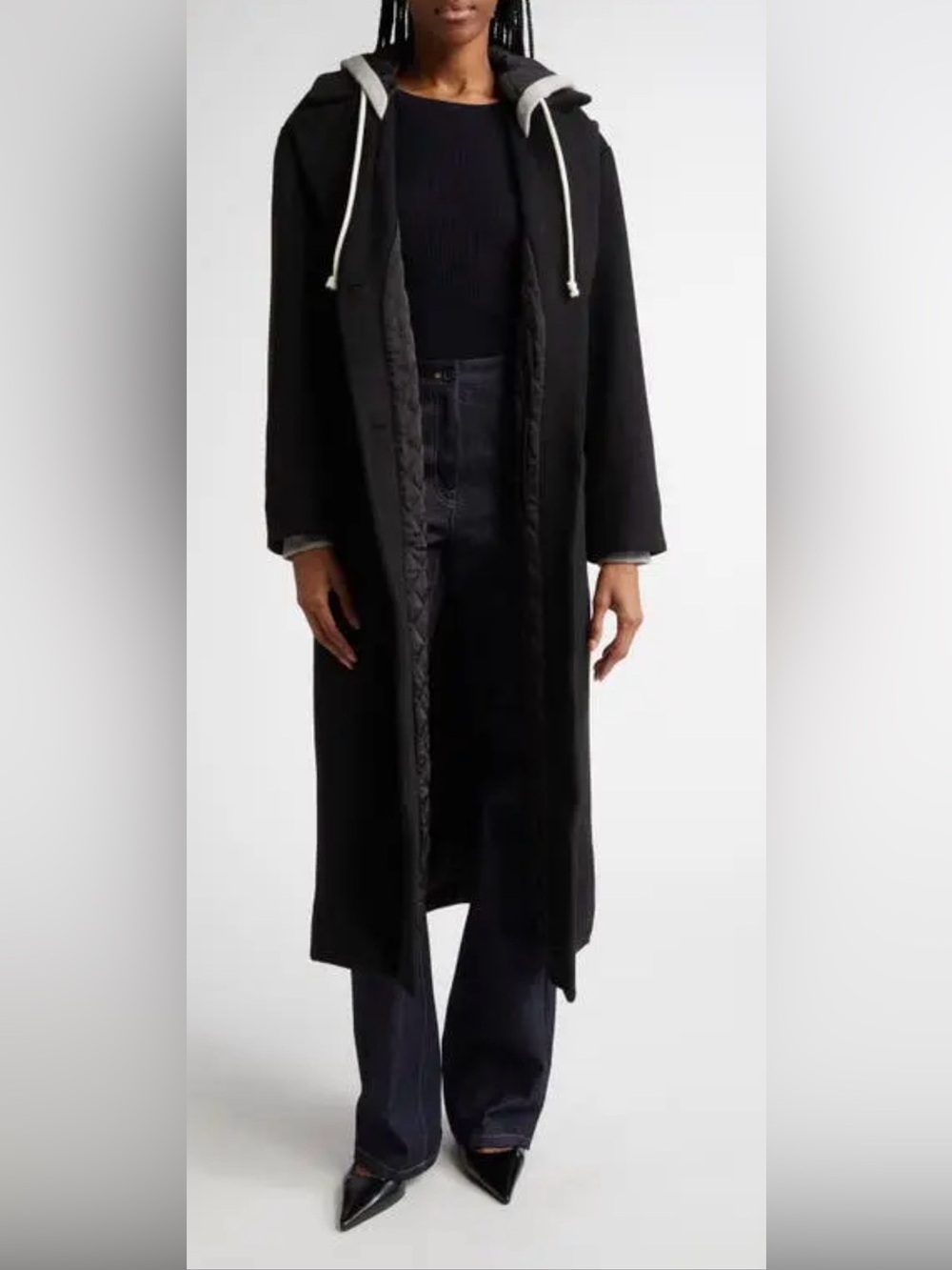 Cinq à Sept Vander Coat Size XXS Black